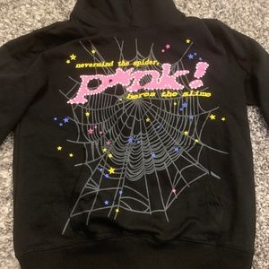 SP5DER P!NK HOODIE